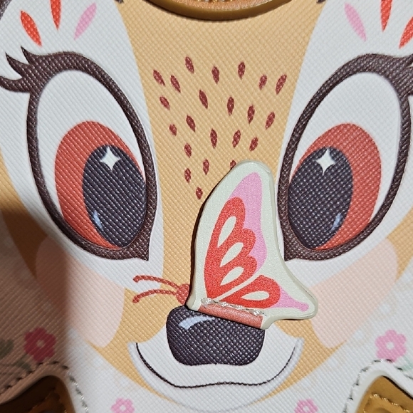 Danielle Nicole Disney Bambi Crossbody Bag with Whimsical Butterfly - Picture 7 of 9